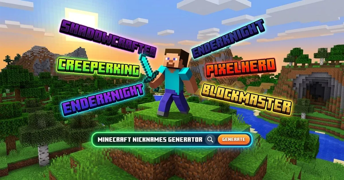 Minecraft NickNames Generator | Create Stylish Minecraft Names